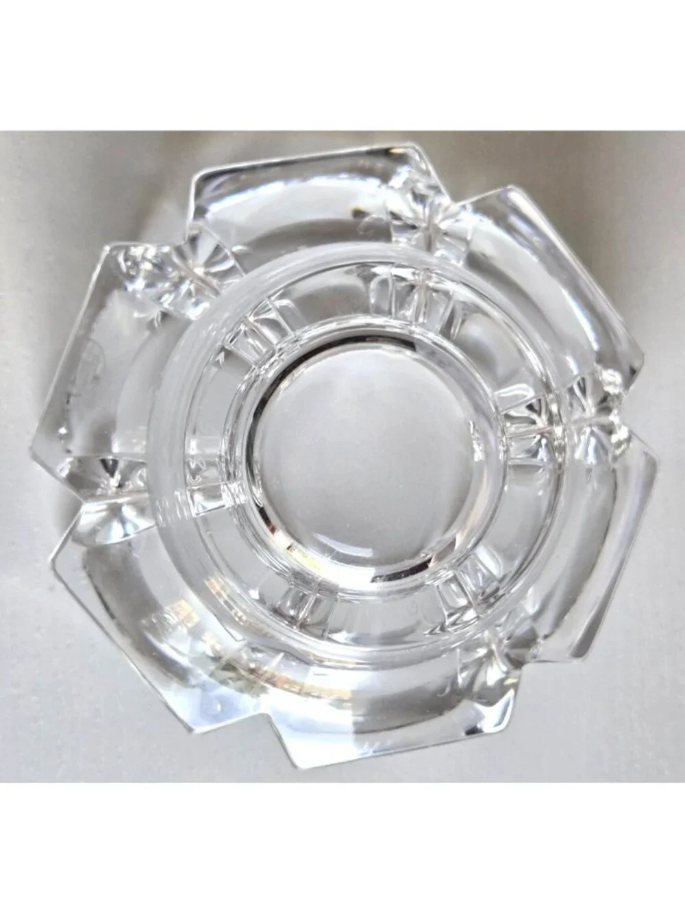 Signed Orrefors Crystal Corona Bowl by 4.5 inches Diameter x 3 inches High